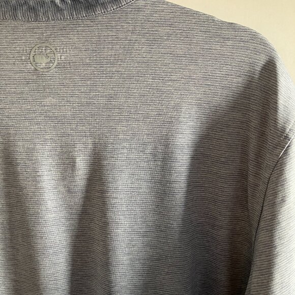 Vineyard Vines Performance Polo Shirt Mens XL Gray & White Striped Golf Shirt. - Picture 10 of 12